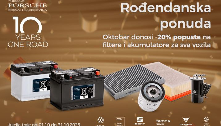 20& popusta na filtere i akumulatore za sva vozila 